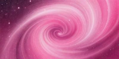 The primary subject of the image is a spiral pattern, which is the main object, scene, or focus of the image. The spiral pattern is set against a pink background, creating a visually striking contrast. The spiral pattern is depicted in a digital art style, giving it a modern and dynamic appearance. The overall atmosphere of the image is vibrant and eye-catching, with the pink hue evoking a sense of warmth and energy.