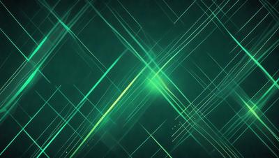 The primary subject of the image is a green and yellow patterned background. The setting is a dark room, and the visual style appears to be a digital art or illustration. The dominant colors are green and yellow, creating a lively and vibrant atmosphere.