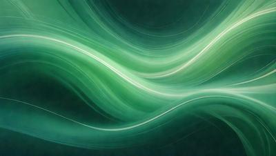 The primary subject of the image is a green, swirling, and flowing pattern. The setting is a dark background, which contrasts with the vibrant green color of the swirling pattern. The visual style appears to be a digital art or illustration, as the swirling pattern is created through a combination of lines and shapes. The colors and mood of the image are predominantly green, with a sense of movement and flow, giving the impression of a dynamic and lively scene.