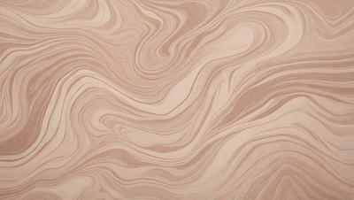 The primary subject of the image is a wooden surface with a unique and intricate pattern. The setting is a room with a wooden floor, and the visual style appears to be a combination of a photo and a digital art or illustration. The colors and mood of the image are predominantly brown and earthy tones, creating a warm and natural atmosphere.