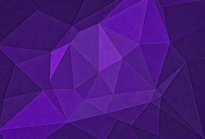 The primary subject of the image is a purple geometric pattern. The setting is a dark background, which contrasts with the purple pattern. The visual style is a combination of digital art and illustration, creating a unique and intricate design. The dominant colors are purple and black, giving the image a bold and striking appearance.