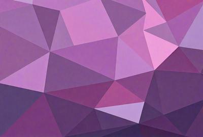The primary subject of the image is a purple geometric pattern, which is the main focus of the image. The setting is a purple background, and the visual style is a digital art or illustration. The dominant colors in the image are purple and pink, creating a calm and soothing atmosphere.