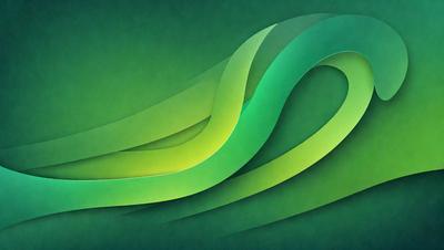The primary subject of the image is a green and white swirl pattern. The setting is a green background, which creates a vibrant and lively atmosphere. The visual style is a digital art or illustration, as the swirl pattern is intricately detailed and well-defined. The colors and mood of the image are energetic and dynamic, with the green and white colors evoking a sense of movement and flow.