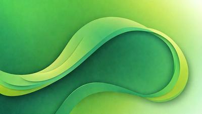 The primary subject of the image is a green and white painting or drawing of a wave. The setting is a green background, which complements the colors of the wave. The visual style appears to be a combination of digital art and illustration, creating a unique and artistic representation of the wave. The dominant colors are green and white, giving the image a calming and serene atmosphere.