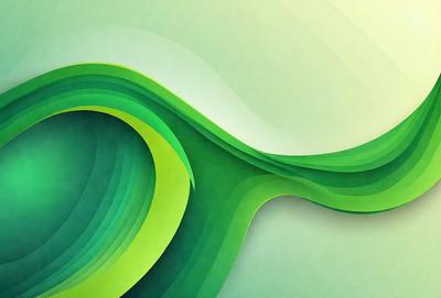 The primary subject of the image is a green wave or a green water-like surface. The setting is a green background, which creates a vibrant and lively atmosphere. The visual style is a combination of digital art and illustration, giving the image a unique and creative appearance. The dominant colors are green, which creates a sense of freshness and natural beauty.