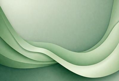 The primary subject of the image is a large, curved, and wavy green surface. The setting is a green background, which creates a sense of depth and contrast. The visual style is a combination of digital art and illustration, giving the image a unique and artistic appearance. The dominant colors are green, which creates a calm and soothing atmosphere.