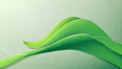 The primary subject of the image is a green leaf, which is the main object, scene, or focus of the image. The leaf is depicted in a digital art style, with a green background and a patterned texture. The overall atmosphere of the image is lush and vibrant, with the green leaf as the central point of interest.