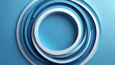 The primary subject of the image is a blue wall with a circular pattern. The setting is a room with a blue background. The visual style is a combination of a photo and digital art, creating a unique and interesting design. The dominant colors are blue and white, giving the image a calm and soothing atmosphere.