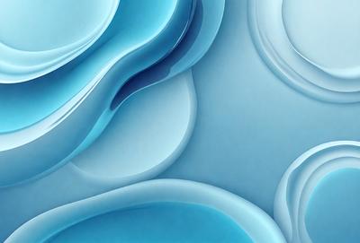 The primary subject of the image is a blue and white patterned background. The setting is a blue and white ocean, with waves and ripples visible. The visual style is a digital art or illustration, showcasing a creative and artistic approach. The colors and mood of the image are predominantly blue and white, creating a serene and calming atmosphere.