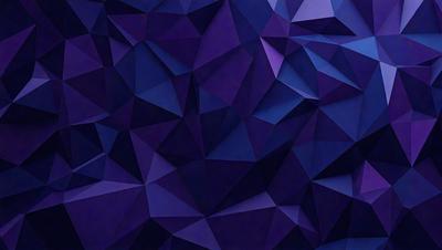 The primary subject of the image is a purple geometric pattern, which is the main focus of the image. The setting is a blue background, which complements the purple pattern. The visual style is a digital art or illustration, as the pattern is intricate and well-defined. The dominant colors are purple and blue, creating a calm and soothing atmosphere.