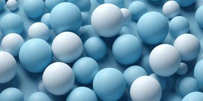 The primary subject of the image is a group of blue spheres, which are the main objects in the scene. The setting is a blue background, which creates a visually appealing contrast with the blue spheres. The visual style of the image is a digital art or illustration, as the spheres are depicted in a detailed and realistic manner. The colors and mood of the image are predominantly blue, giving it a calm and serene atmosphere.
