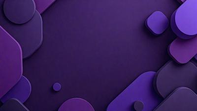 The primary subject of the image is a purple background with a few white circles on it. The setting appears to be a dark room, and the visual style is a combination of a photo and digital art. The dominant colors are purple and white, creating a calm and serene atmosphere.
