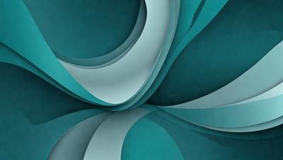 The primary subject of the image is a large, colorful, and abstract painting. The painting features a mix of blue and white colors, creating a visually striking and dynamic composition. The setting is a wall, and the visual style appears to be a combination of digital art and illustration. The painting's colors and mood evoke a sense of depth and movement, making it an engaging and captivating piece of art.