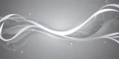 The primary subject of the image is a white, flowing, and swirling pattern. The setting is a gray background, which contrasts with the white pattern. The visual style is a combination of digital art and illustration, creating a unique and eye-catching design. The colors and mood of the image are predominantly white, giving it a clean and fresh appearance.