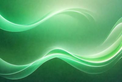 The primary subject of the image is a green wave or a green water-like pattern. The setting is a green background, which creates a vibrant and lively atmosphere. The visual style is a digital art or illustration, as the wave appears to be a digital creation. The colors and mood are predominantly green, giving the image a fresh and natural feel.