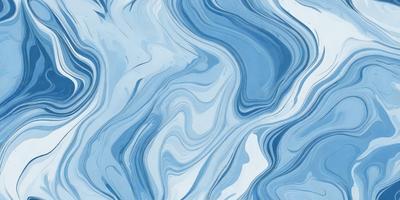 The primary subject of the image is a blue and white swirling pattern, which appears to be a painting or a digital artwork. The setting is a blue background, and the visual style suggests that it is a digital artwork. The dominant colors are blue and white, creating a calm and soothing atmosphere.