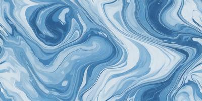 The primary subject of the image is a blue and white painting of a water surface. The setting is a blue and white ocean, with a white and blue sky in the background. The visual style is a painting, and the colors and mood are predominantly blue and white, creating a serene and calming atmosphere.