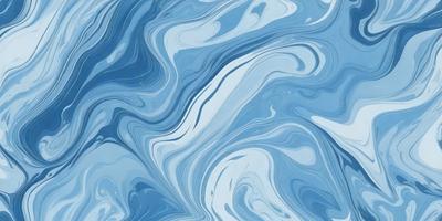 The primary subject of the image is a blue and white swirling pattern, which appears to be a painting or a digital artwork. The setting is a blue background, and the visual style is a combination of photo and digital art. The dominant colors are blue and white, creating a calming and serene atmosphere.
