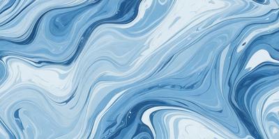 The primary subject of the image is a blue and white swirling pattern, which appears to be a painting or a digital artwork. The setting is a blue background, and the visual style is a combination of painting and digital art. The dominant colors are blue and white, creating a calming and serene atmosphere.
