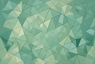 The primary subject of the image is a close-up of a green and white geometric pattern. The setting is a green background, which complements the colorful pattern. The visual style is a combination of digital art and illustration, creating a unique and eye-catching design. The dominant colors are green and white, giving the image a fresh and vibrant atmosphere.