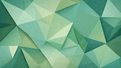 The primary subject of the image is a green geometric pattern, which is the main focus of the image. The setting is a green background, and the visual style is a digital art or illustration. The dominant colors are green, and the overall atmosphere is calm and soothing.