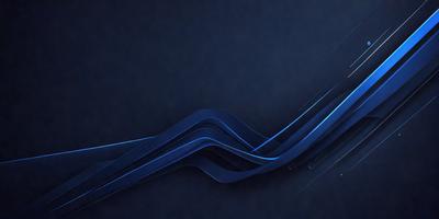 The primary subject of the image is a blue wave or a blue line, which is the main focus of the image. The setting is a dark blue background, creating a contrasting and dramatic effect. The visual style is digital art, as the blue wave or line appears to be a digital creation. The colors and mood of the image are predominantly blue, giving it a calm and serene atmosphere.