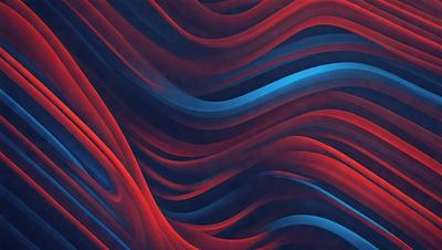The primary subject of the image is a red and blue swirling pattern, which appears to be a digital art or illustration. The setting is a blue and red background, creating a visually striking contrast. The visual style is a combination of digital art and illustration, giving the image a unique and artistic appearance. The dominant colors are red and blue, creating a bold and vibrant atmosphere.