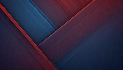 The primary subject of the image is a blue and red striped pattern. The setting is a dark background, which contrasts with the vibrant colors of the pattern. The visual style appears to be a digital art or illustration, as the colors and patterns are well-defined and consistent throughout the image. The dominant colors are blue and red, creating a bold and striking appearance.
