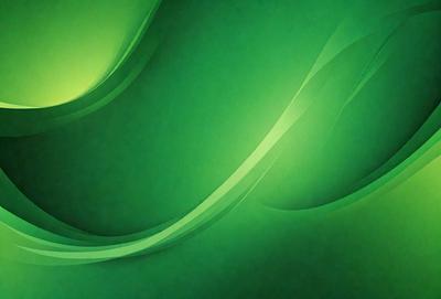 The primary subject of the image is a green background with a pattern of green leaves. The setting is a brightly lit room, and the visual style is a digital art or illustration. The dominant colors are green, and the overall atmosphere is lively and vibrant.