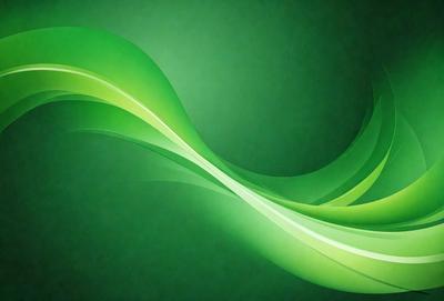 The primary subject of the image is a green wave or flowing pattern. The setting is a green background, which creates a vibrant and lively atmosphere. The visual style is a combination of digital art and illustration, giving the image a unique and creative appearance. The dominant colors are green, which creates a sense of freshness and energy.