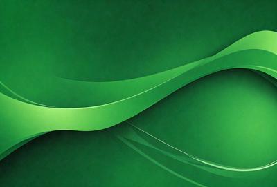 The primary subject of the image is a green background with a curved design. The setting is a green background, and the visual style appears to be a digital art or illustration. The colors and mood of the image are predominantly green, creating a calm and soothing atmosphere.
