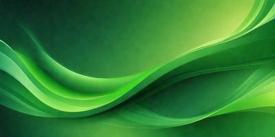 The primary subject of the image is a green, swirling, and curving design. The setting is a green background, which complements the vibrant green color of the design. The visual style is a digital art or illustration, as the design appears to be a pattern or texture. The colors and mood of the image are predominantly green, creating a lively and fresh atmosphere.