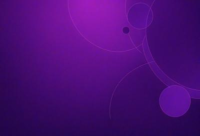 Purple background with purple circles and swirls.