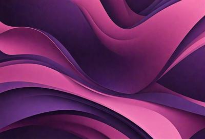 The primary subject of the image is a purple and pink abstract artwork. The setting is a dark background, which contrasts with the vibrant colors of the artwork. The visual style is a combination of digital art and illustration, creating a unique and eye-catching design. The dominant colors are purple and pink, which evoke a sense of calmness and creativity.