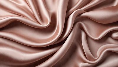 The primary subject of the image is a close-up of a piece of pink fabric. The setting is a room with a table, and the visual style is a photo. The dominant colors in the image are pink and brown, creating a warm and inviting atmosphere.