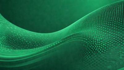 The primary subject of the image is a green, swirling, and flowing pattern. The setting is a dark background, which contrasts with the vibrant green color of the pattern. The visual style appears to be a digital art or illustration, as the pattern is intricate and detailed. The colors and mood of the image are lively and energetic, with the green hue evoking a sense of freshness and vitality.