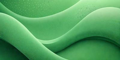 The primary subject of the image is a green, curved surface with a pattern of dots. The setting appears to be a futuristic environment, possibly a space or a futuristic city. The visual style of the image is a combination of photo and digital art, creating a unique and intriguing appearance. The dominant colors in the image are green and white, with the green surface and white dots creating a sense of depth and texture. The overall atmosphere of the image is futuristic and captivating.