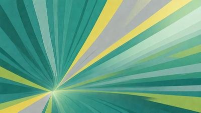 The primary subject of the image is a colorful, abstract design featuring a mix of green, yellow, and blue colors. The setting is a green and yellow background, which adds to the vibrant atmosphere of the design. The visual style of the image is a combination of digital art and illustration, creating a unique and eye-catching pattern. The colors and mood of the image are lively and energetic, with the green and yellow hues evoking a sense of freshness and vitality.