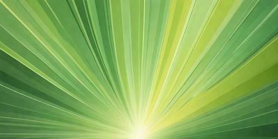 The primary subject of the image is a bright green light, which appears to be a sunlight or a light source. The setting is a green background, possibly a leaf or a pattern. The visual style is a digital art or illustration, as the light source is depicted in a creative and artistic manner. The colors and mood of the image are predominantly green, giving it a fresh and lively atmosphere.