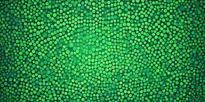 The primary subject of the image is a close-up of a green background with a pattern of green circles. The setting appears to be a green wall or a green surface, possibly a wallpaper or a fabric with a green pattern. The visual style of the image is a close-up of the green circles, which gives it a digital art or illustration appearance. The colors and mood of the image are predominantly green, creating a calm and soothing atmosphere.