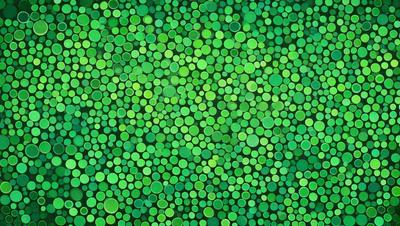 The primary subject of the image is a close-up of a green background, which appears to be a pattern or a texture. The setting or background is a green surface, possibly a wallpaper or a fabric. The visual style of the image is a close-up, which emphasizes the green color and texture. The colors and mood of the image are predominantly green, creating a calm and soothing atmosphere.