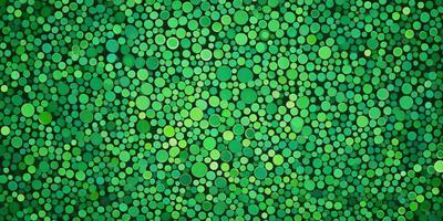 The primary subject of the image is a close-up of a green background with a pattern of green circles. The setting appears to be a wall or a surface with a green pattern. The visual style of the image is a close-up of the green circles, which gives it a digital art or illustration appearance. The colors and mood of the image are predominantly green, creating a calm and soothing atmosphere.