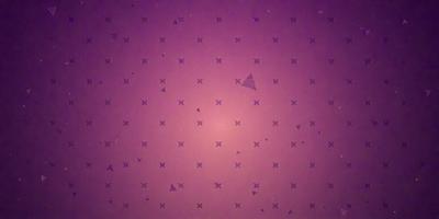 The primary subject of the image is a purple background with a pattern of stars. The setting appears to be a dark room, and the visual style is a combination of a photo and a pattern. The dominant colors are purple and black, creating a moody atmosphere.