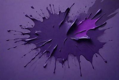 Purple splatter on a purple background.