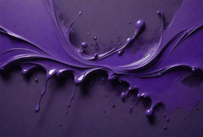 Purple paint dripping on a black background.