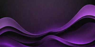 The primary subject of the image is a purple wave, which is the main focus of the scene. The wave is set against a dark purple background, creating a striking contrast. The visual style of the image is a combination of digital art and illustration, giving it a unique and artistic appearance. The dominant colors in the image are purple and black, creating a moody and dramatic atmosphere.