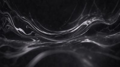 The primary subject of the image is a close-up of a white, flowing, and swirling pattern, which appears to be a digital art or illustration. The setting is a dark background, which contrasts with the white pattern. The visual style suggests that the image is a creative and artistic representation of the flowing pattern. The colors and mood of the image are predominantly white, giving it a clean and elegant appearance.