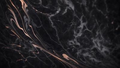 The primary subject of the image is a close-up of a marble surface with a swirling pattern. The setting is a dark background, which contrasts with the marble's natural color. The visual style is a combination of a photo and a digital art, as the marble's texture is captured in a detailed manner. The colors and mood of the image are predominantly dark, with the marble's natural hues and the swirling pattern creating a sense of depth and intrigue.