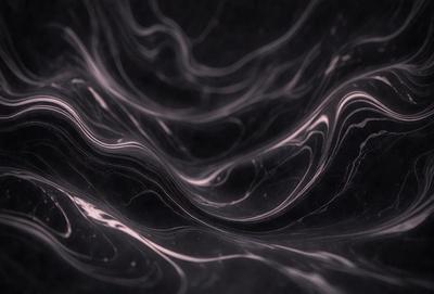 The primary subject of the image is a black and white photograph of a swirling pattern, possibly a waterfall or a flowing river. The setting is a dark background, which contrasts with the swirling pattern. The visual style is a black and white photograph, giving the image a classic and timeless appearance. The colors and mood of the image are predominantly dark and moody, with the swirling pattern being the main focal point.