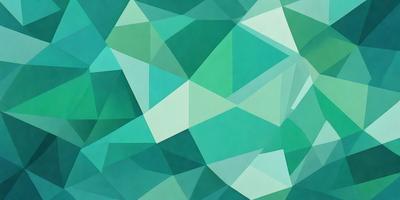 The primary subject of the image is a colorful, geometric pattern featuring green, blue, and white colors. The setting is a large, open space with a backdrop of a green and blue wall. The visual style is a combination of digital art and illustration, creating a vibrant and lively atmosphere. The dominant colors are green, blue, and white, which contribute to the overall mood of the image.